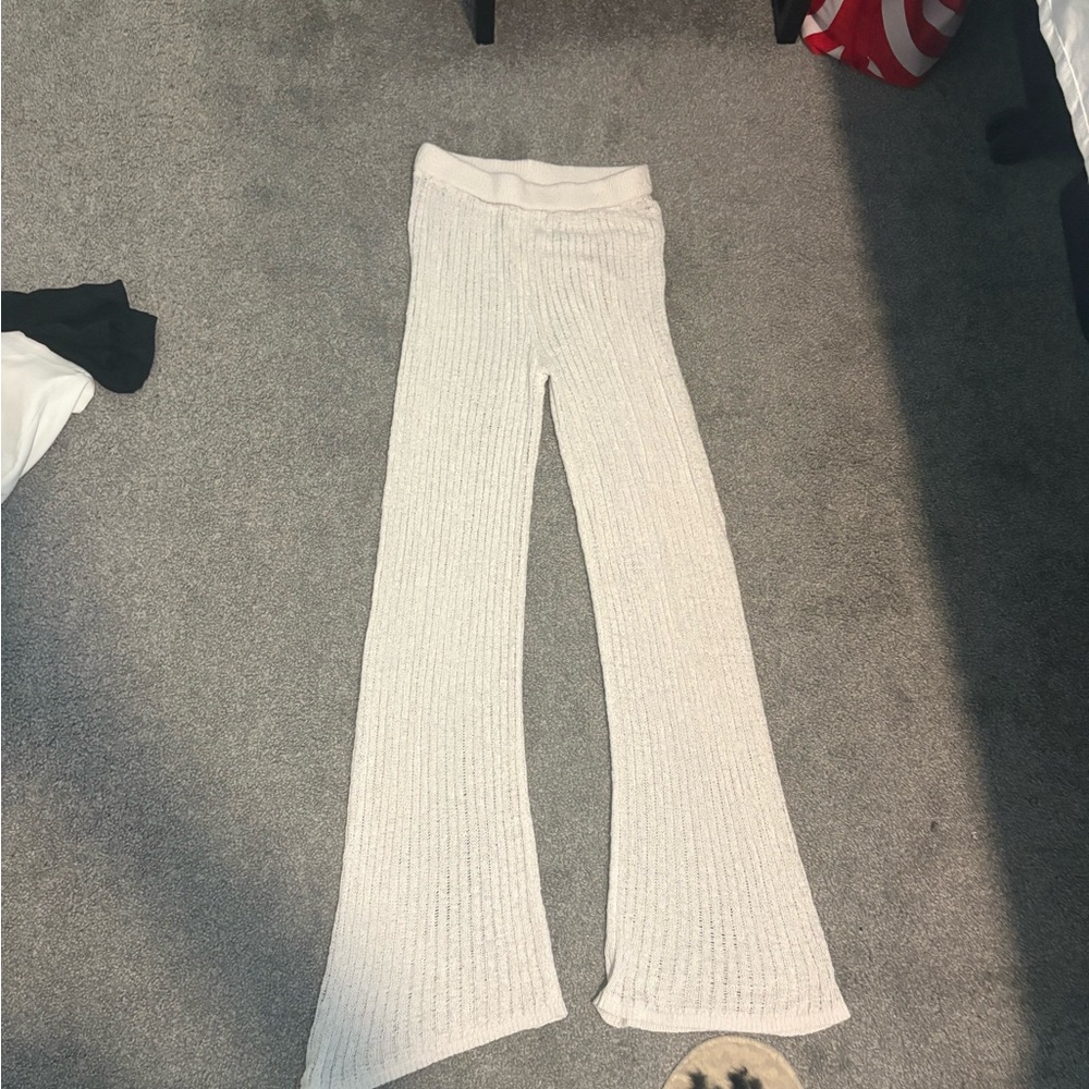 Target White Knit Swim Coverup Pants